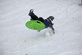 雪橇,跳,童年