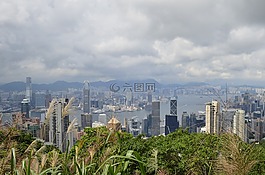 香港,高峰,查看