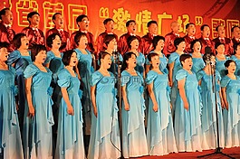 廣場,紅歌,老年