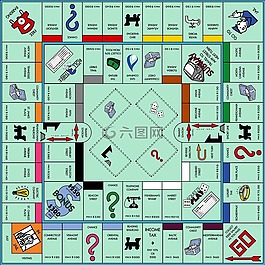垄断,游戏板,游戏
