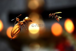 創意,蜜蜂,藝術