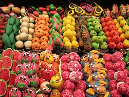 香格里拉的boqueria,巴塞羅那,市場(chǎng)