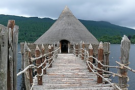 苏格兰,人工岛,湖