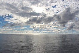 云,海洋,天空