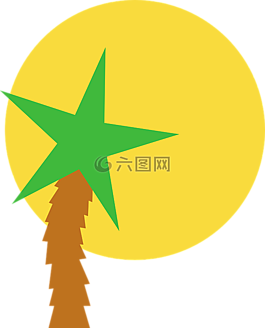 太陽,明星,棕櫚