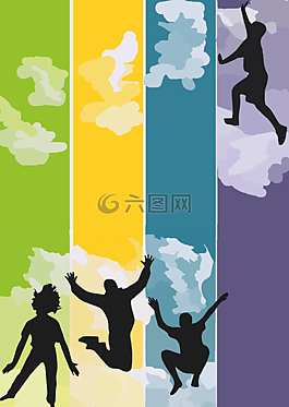 跳转,云,丰富多彩