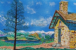 教堂,景观,山