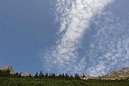 sch?fche云,山,森林