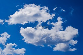 天空,云,藍色的天空的云彩