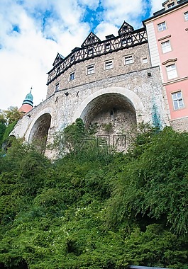城堡,książ,花园