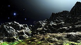 山,星星,夜