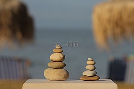 平衡,和諧,鵝卵石