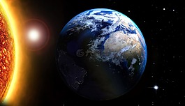 太陽,明星,地球