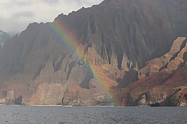 夏威夷,考艾島,彩虹
