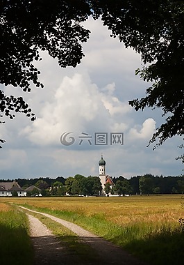 教会,st奥蒂莉,möschenfeld