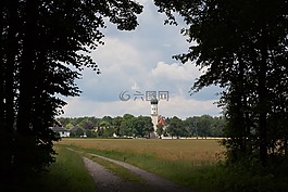 教会,st奥蒂莉,möschenfeld