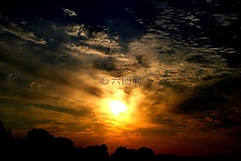 東,太陽,天空