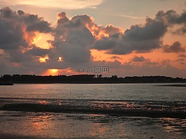 abendstimmung,海,日落