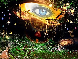 幻想,眼,神秘