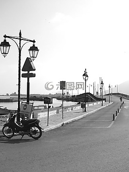 路徑,摩托車,老