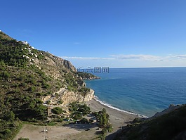 海灘,灣,海