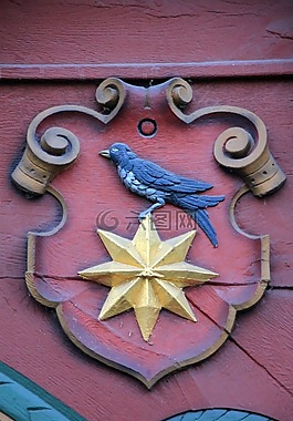 桁架,fachwerkhaus,紅色