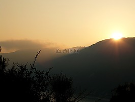日出,希臘,地平線