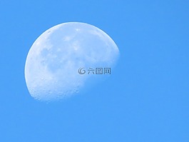 luna,一天,天空