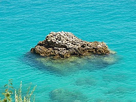 石,海,藍(lán)色