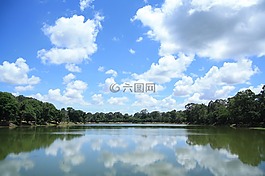 柬埔寨,天空,云湖
