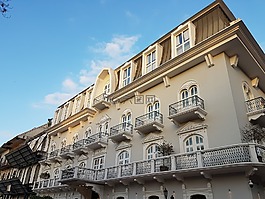 酒店,豪華,舊建筑