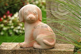 狗,數(shù)字,雕塑