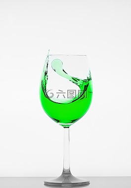 玻璃,酒杯,液体