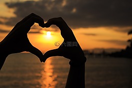 日落,海洋,太陽能