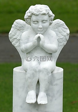 天使,數(shù)字,雕塑
