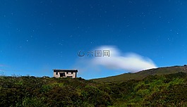 天空,夜,云