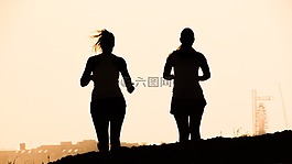 數字,陰影,女孩