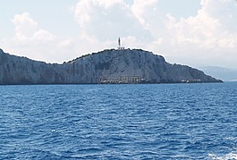燈塔,巖石,海