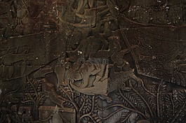 寺,壁畫,柬埔寨