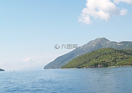 海,視圖,濱