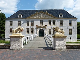 dornum,城堡,庭院的城堡