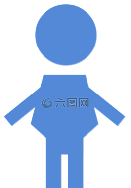 男孩,藍色,圖標