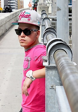 模型,家伙,男