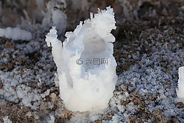 魔鬼的高尔夫球场,盐,水晶