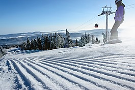 滑雪場,冬季,雪