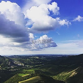 天空,景觀,意大利