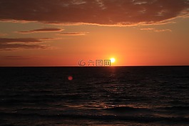 日落,波羅的海,abendstimmung