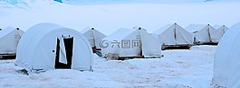 帳篷,雪,冬天