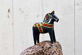 dalahorse,蓝色,红色