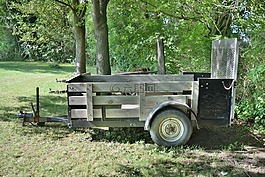 拖車,綠色,粗